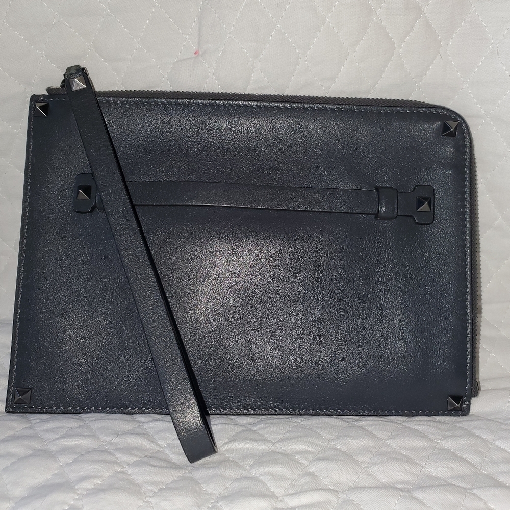 Valentino Garavani Leather Clutch